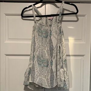 Parker Tribal Women's Patterned Top - Blue and Gray size xs